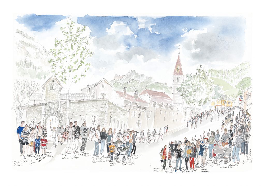 Relais de la flamme Colmasr les Alpes 10.06.24 — Torch relay Colmars les Alpes