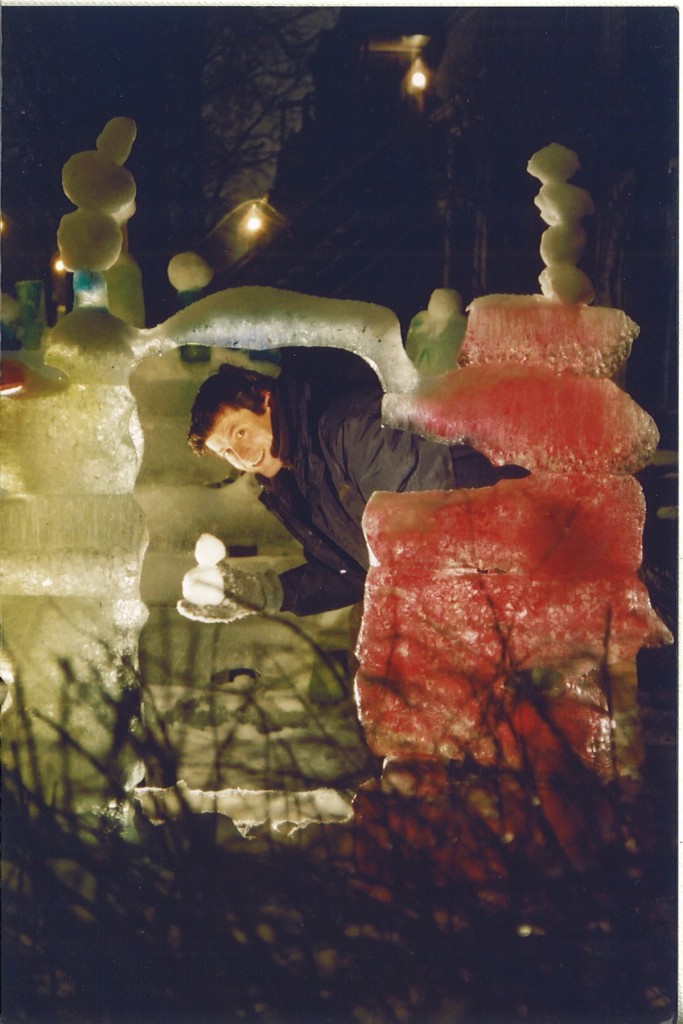 Marc inside the melted cinema
