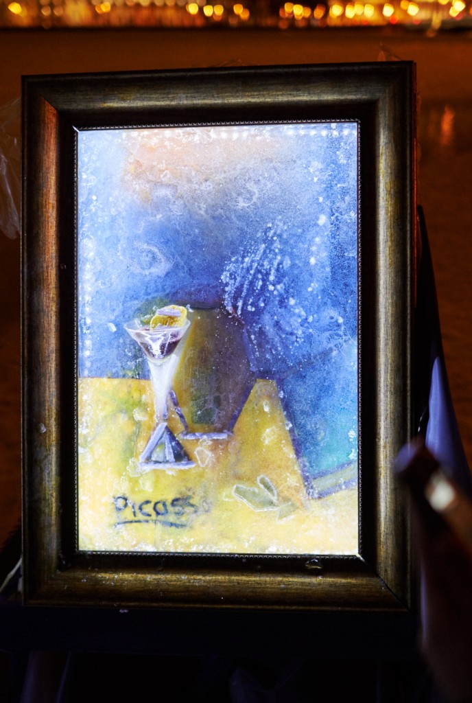 Iced Picasso — Pot, wine glass and book — 2016