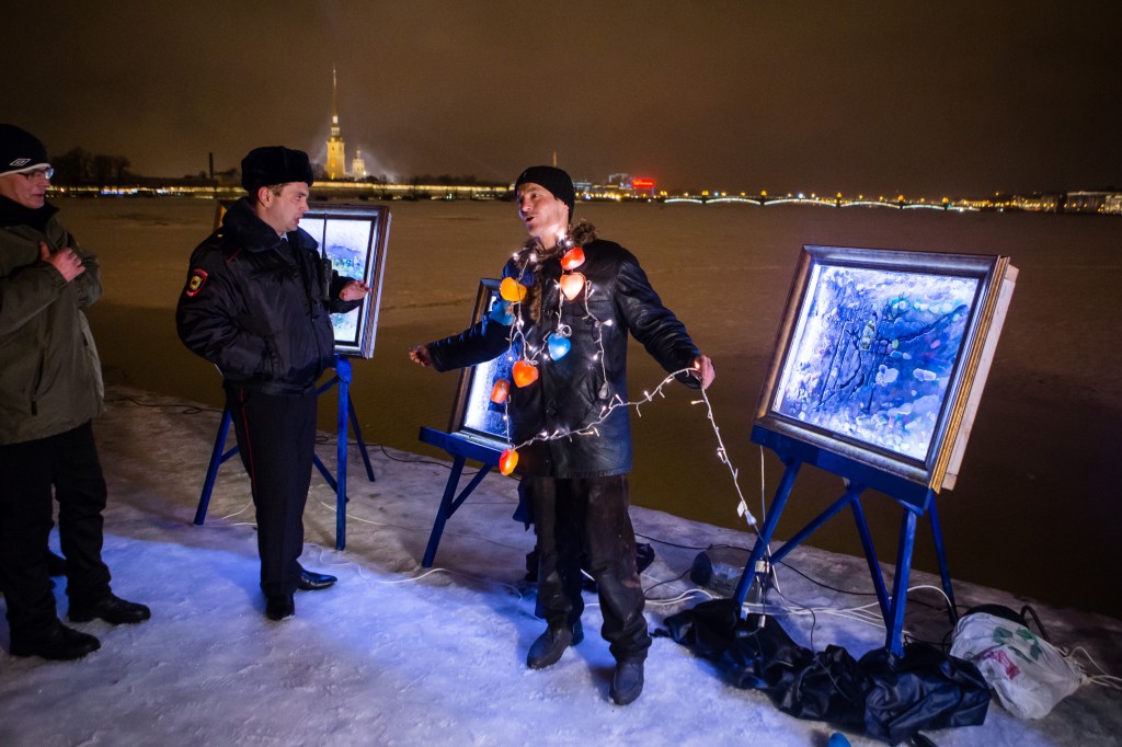 Discussion with the nice Russian police