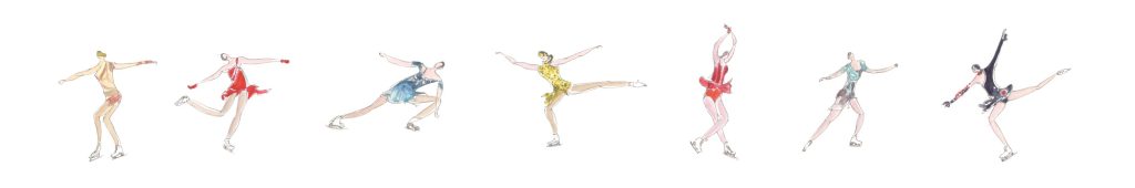 Ice skating final women stripe