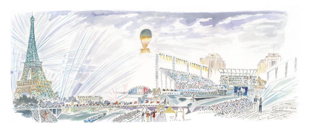 Opening ceremony Effel tower Trocadéro