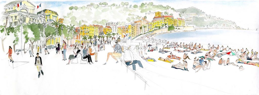 Nice. Promenade des Anglais