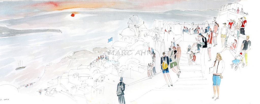 Sunset Nikonos. Greece