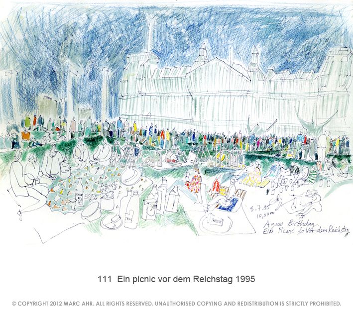 111  Ein Picnic Vor Dem Reichstag 1995