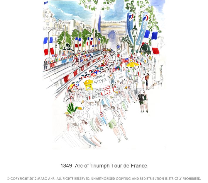 1349  Arc Of Triumph Tour De France