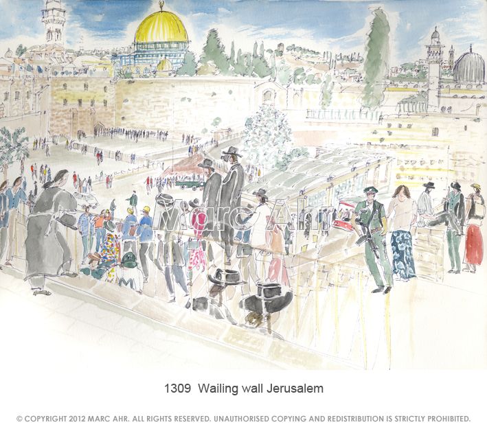 1309  Wailing Wall Jerusalem