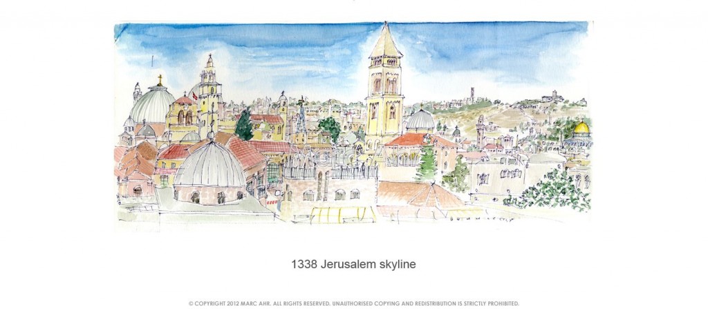 1338 Jerusalem Skyline