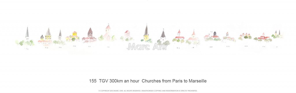 155  TGV 300km An Hour  Churches From Paris To Marseille