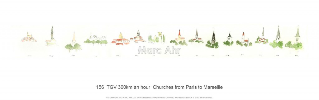 156  TGV 300km An Hour  Churches From Paris To Marseille